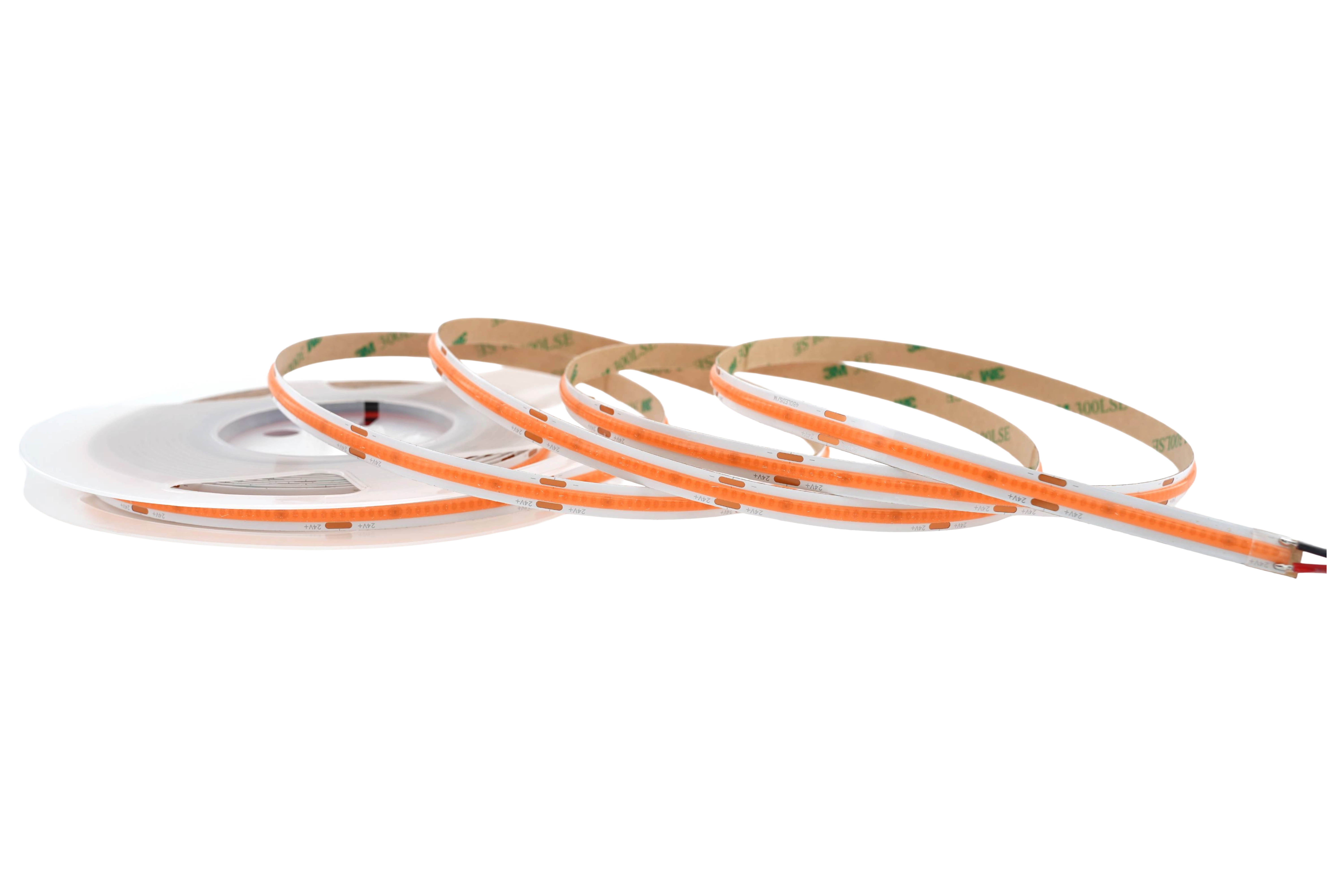 4262543212227 - COB LED Streifen 24V – 480 LEDs m – 8 mm – 10W m – Violett – IP33 – homogener Lichtstreifen